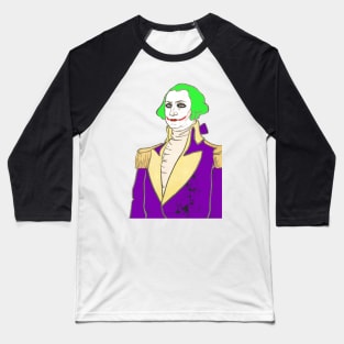 First president George Washington clown makeup anarchy society Baseball T-Shirt